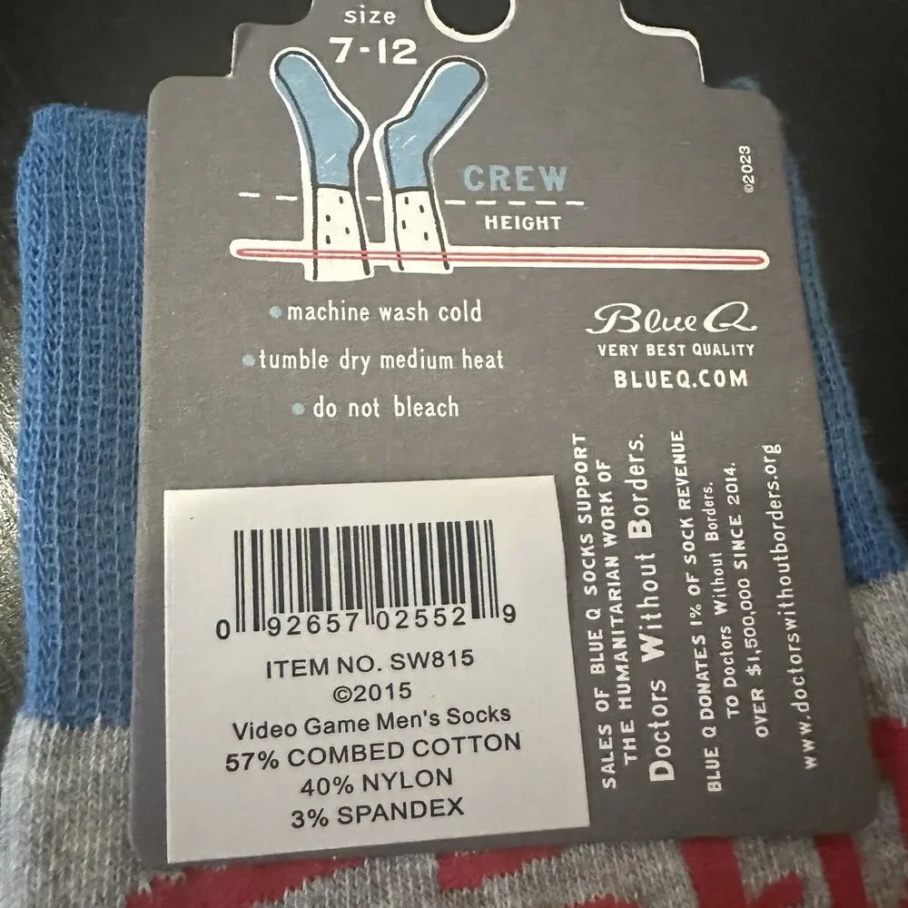 BlueQ- Men’s Sock - “Video Game Socks..Game On..And On…